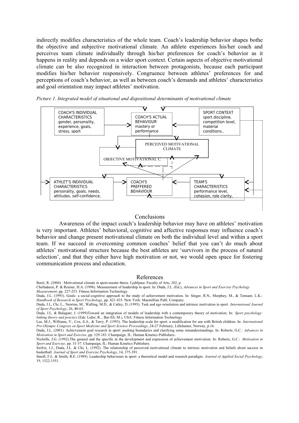 Proposition of Integrated Model of Dispositional and Situational Determinants of Motivation
