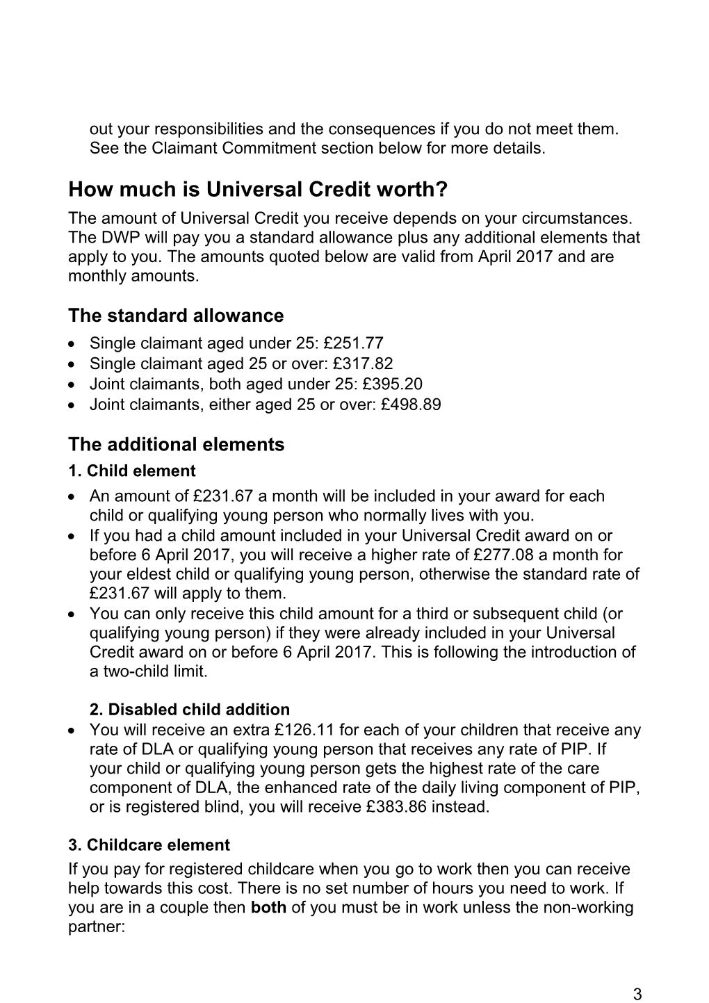 Universal Credit Factsheet