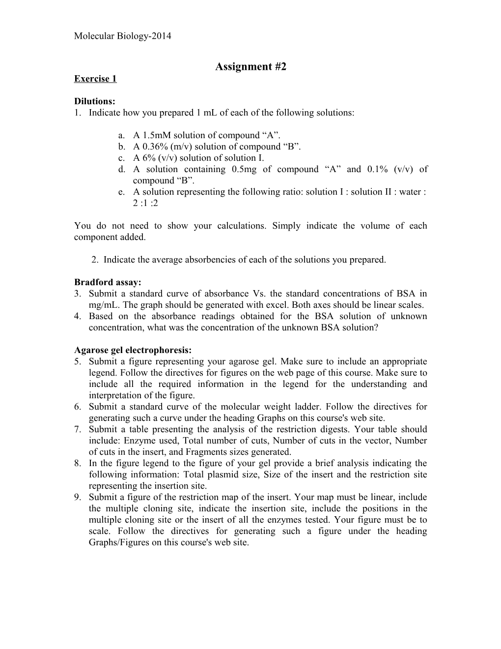 Molecular Biology-2014