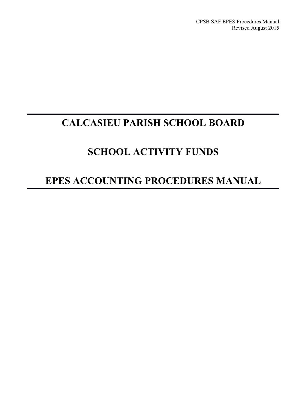 Calcasieu Parish School Board