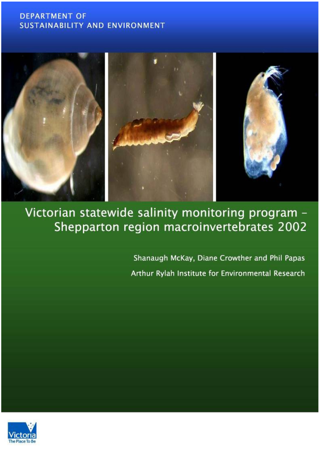 T Itlevictorian Statewide Salinity Monitoring Program