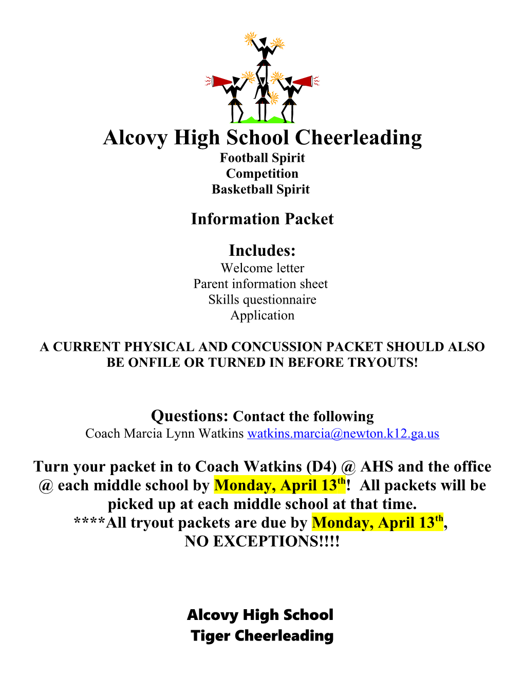 Alcovy High School Cheerleading
