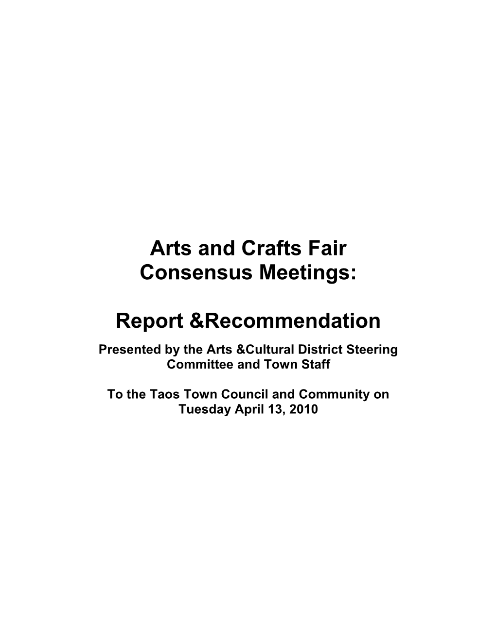 Arts and Crafts Fair/Festivals