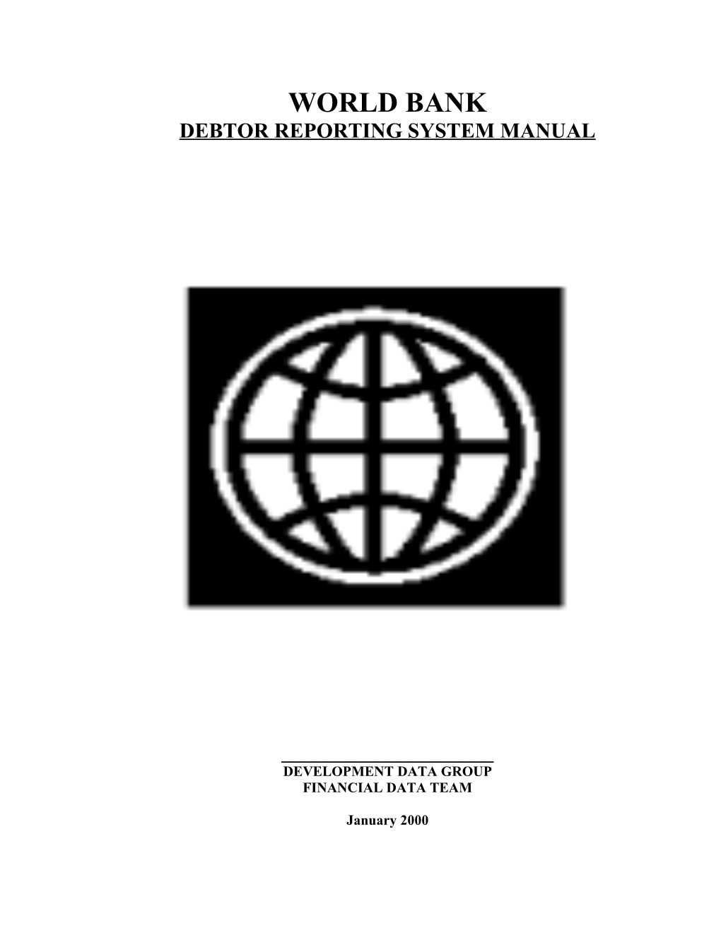 World Bank Debtor Reporting System Manual