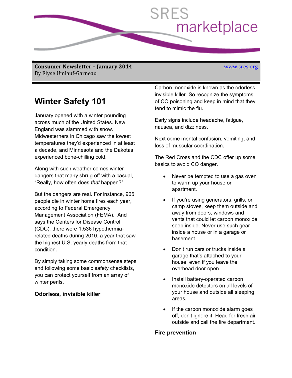 Winter Safety 101