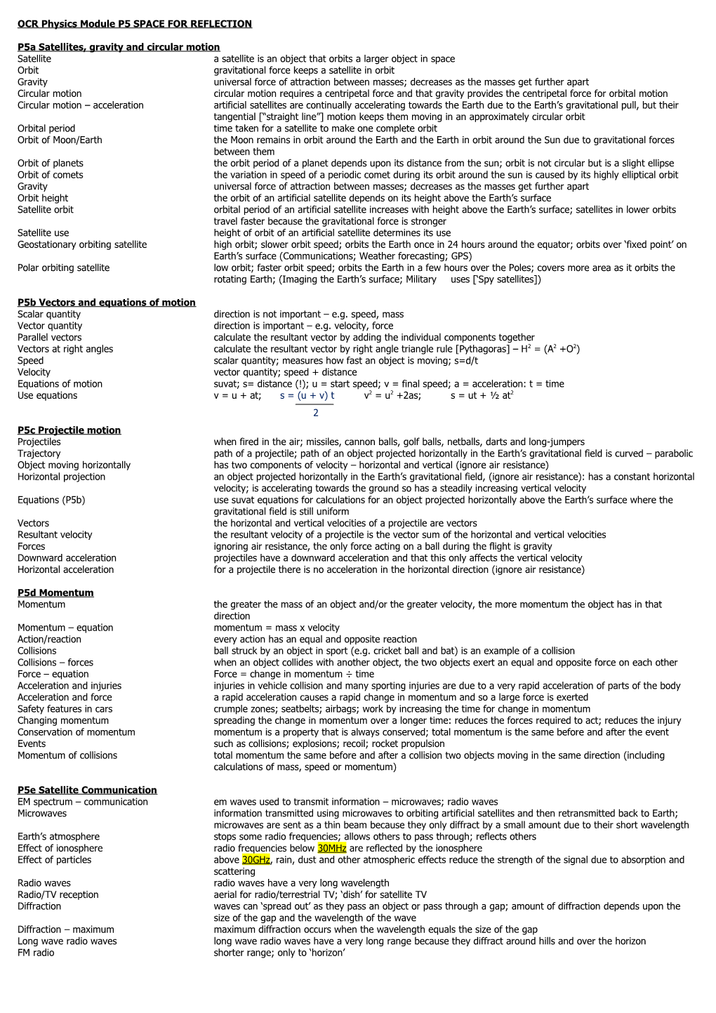 OCR Biology Unit B1 UNDERSTANDING OURSELVES