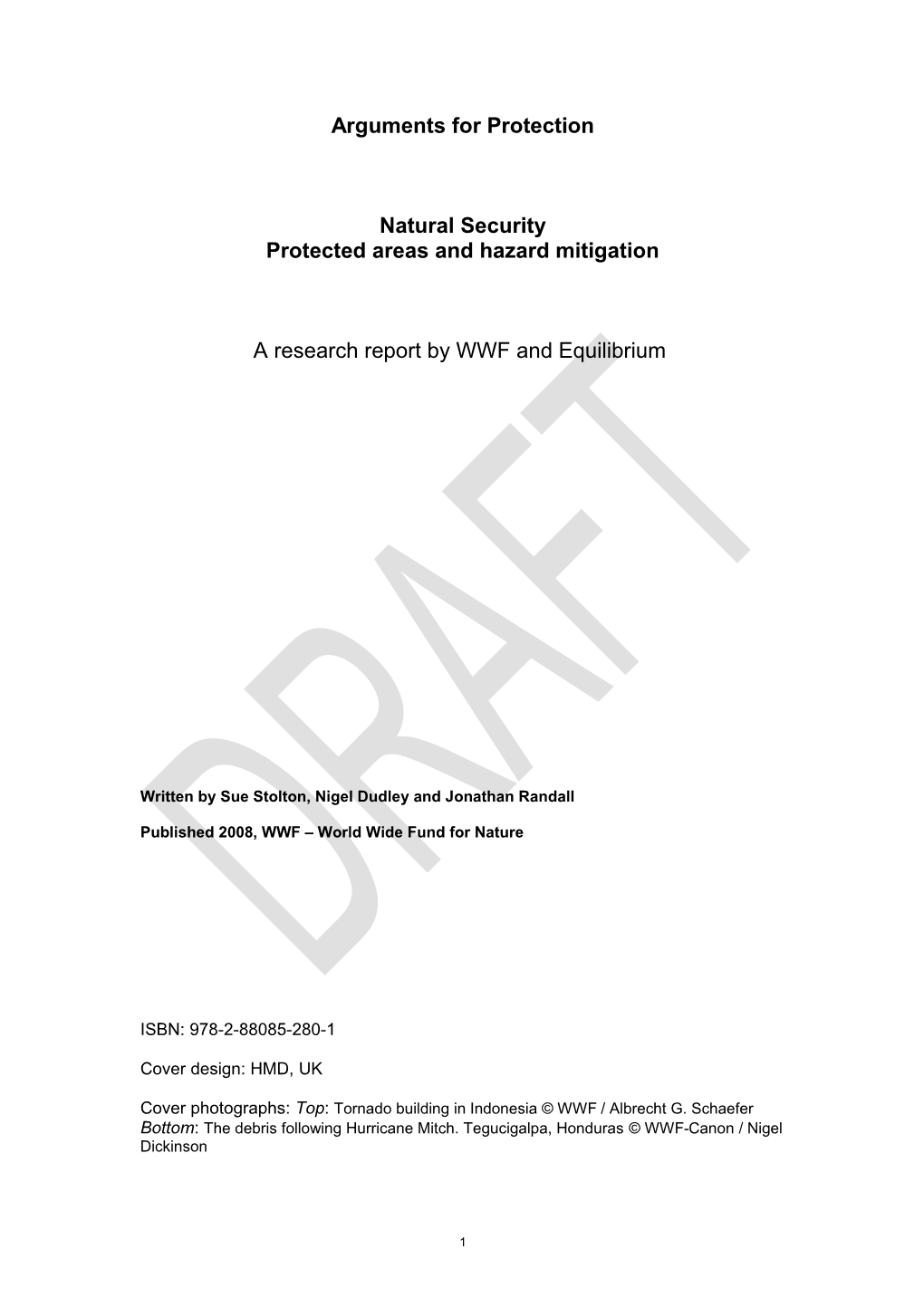 DRAFT of First Half of Report