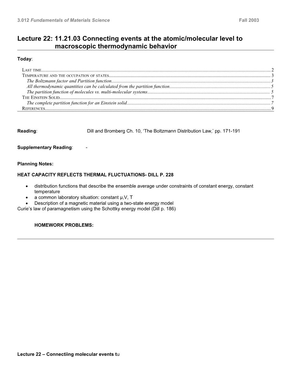 3.012 Fundamentals of Materials Sciencefall 2003