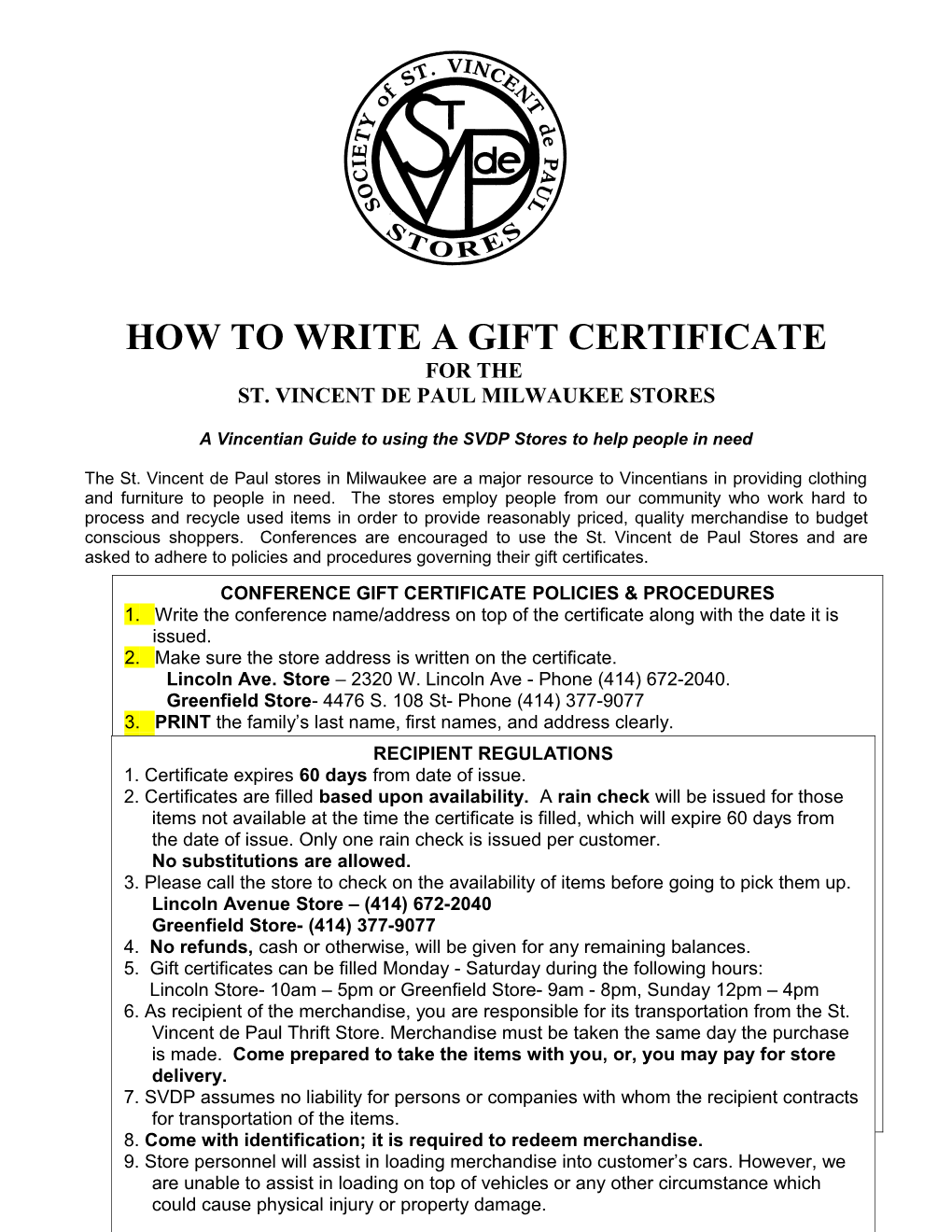 How to Write a Gift Certificate