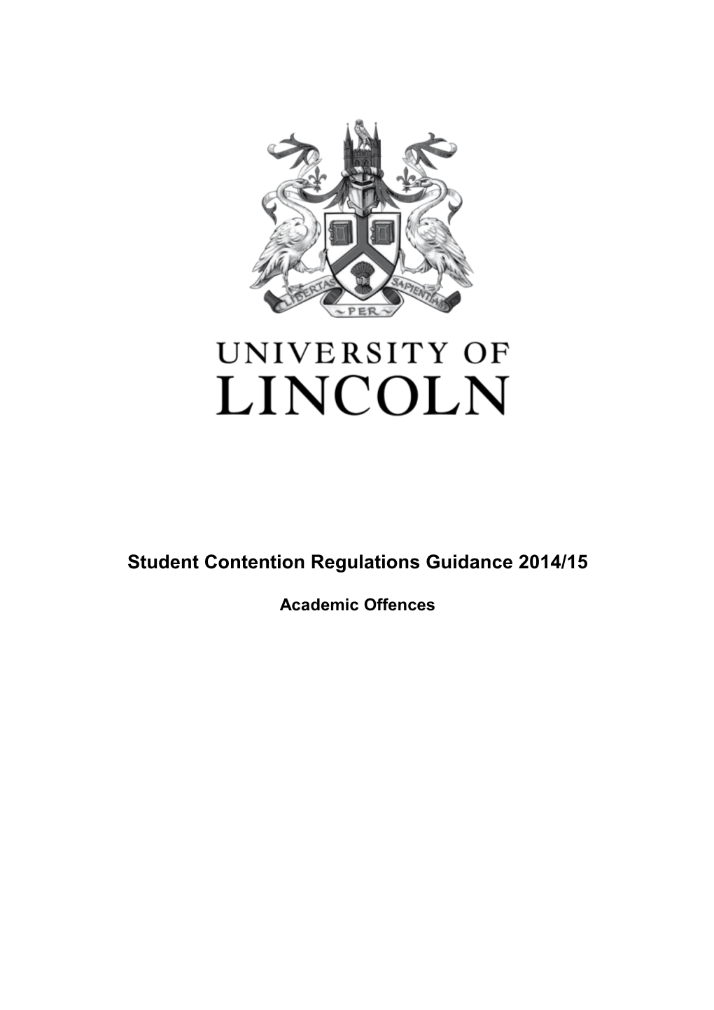 Student Contention Regulations Guidance 2014/15