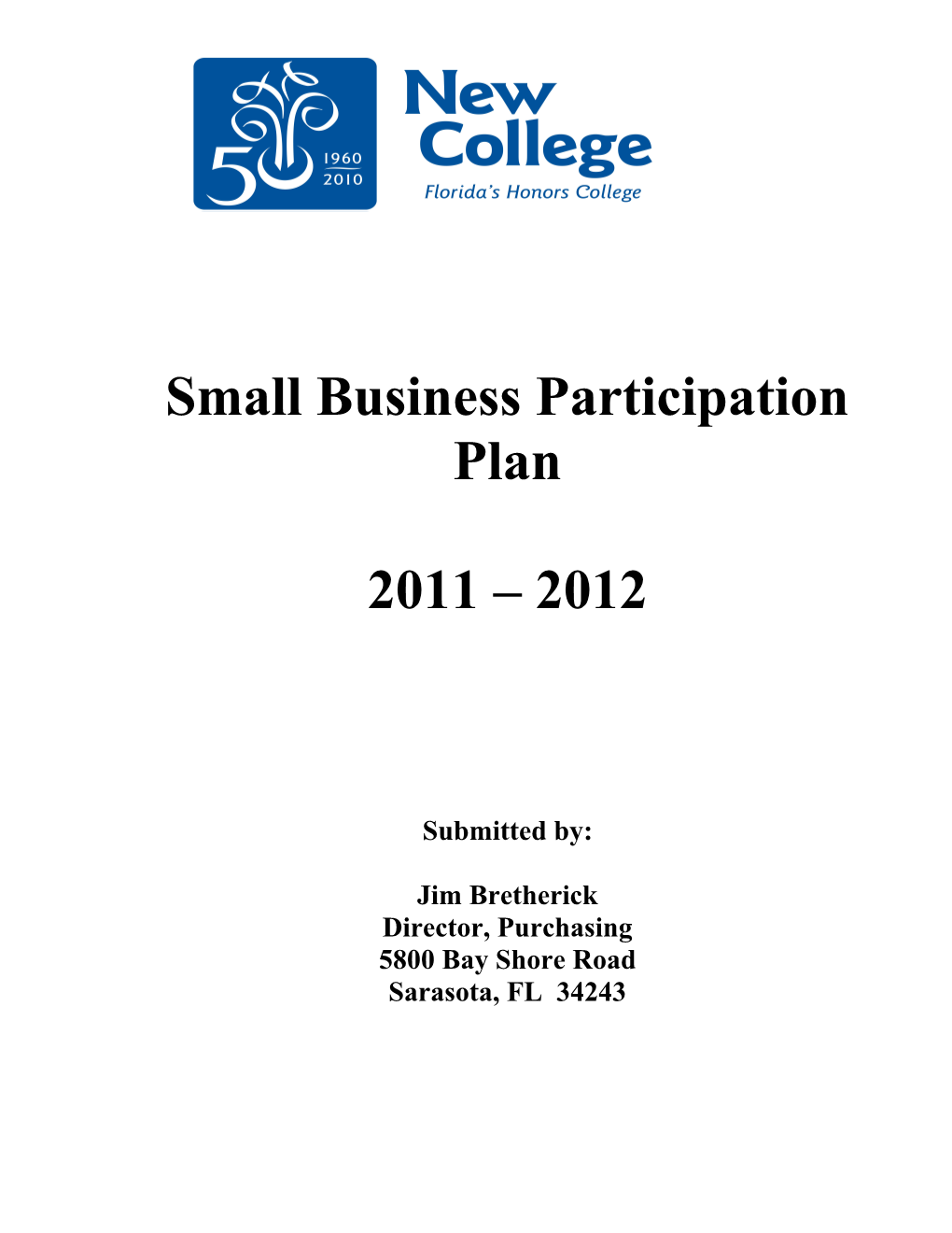 Small Business Participation Plan