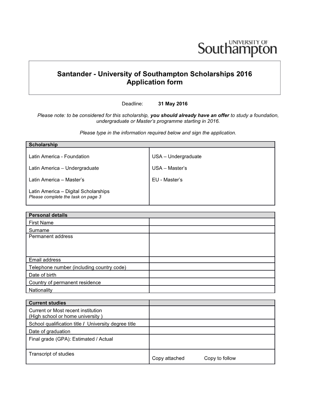 Project Plan Template for Uos Santander Abbey Internationalisation Fund