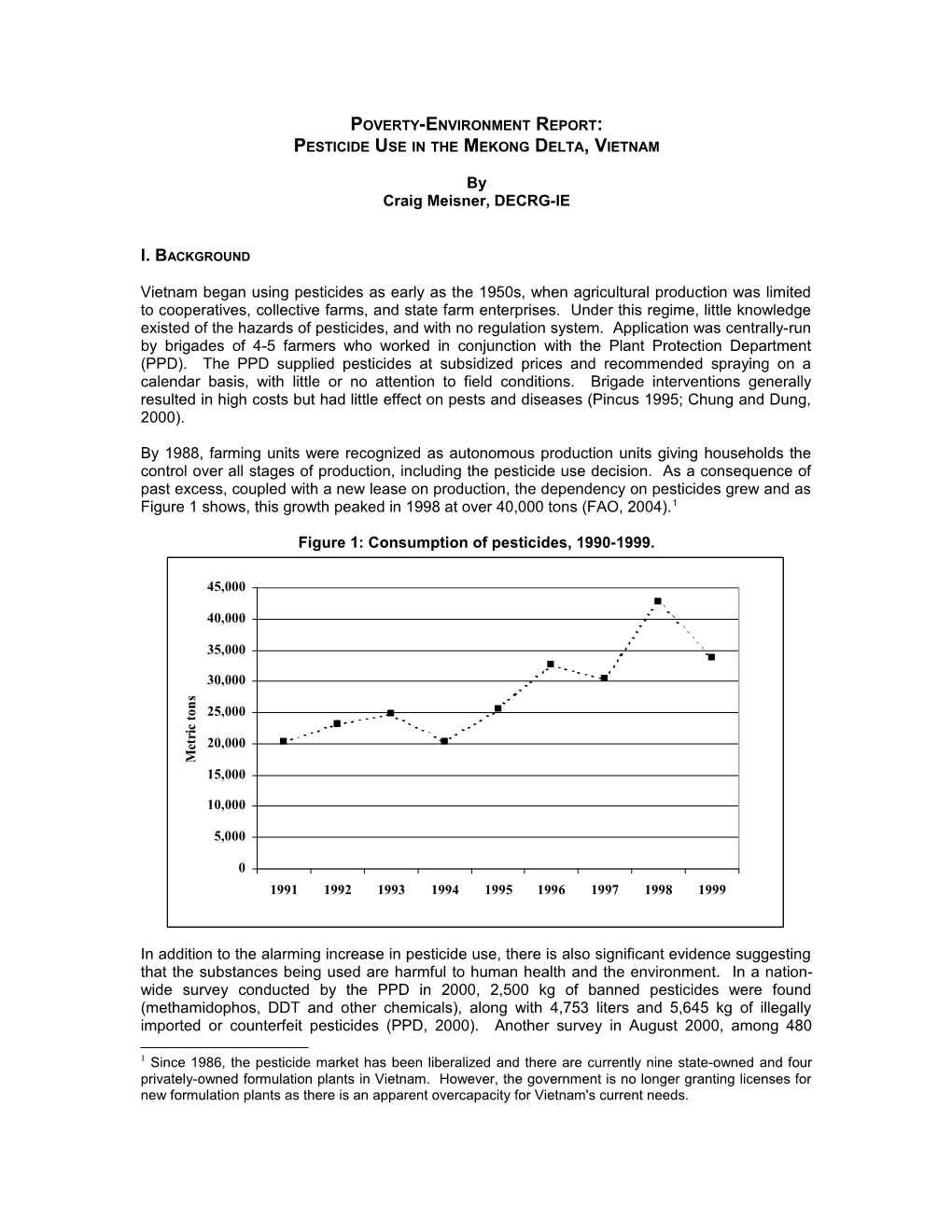 Poverty-Environment Report: Pesticide Use in Vietnam