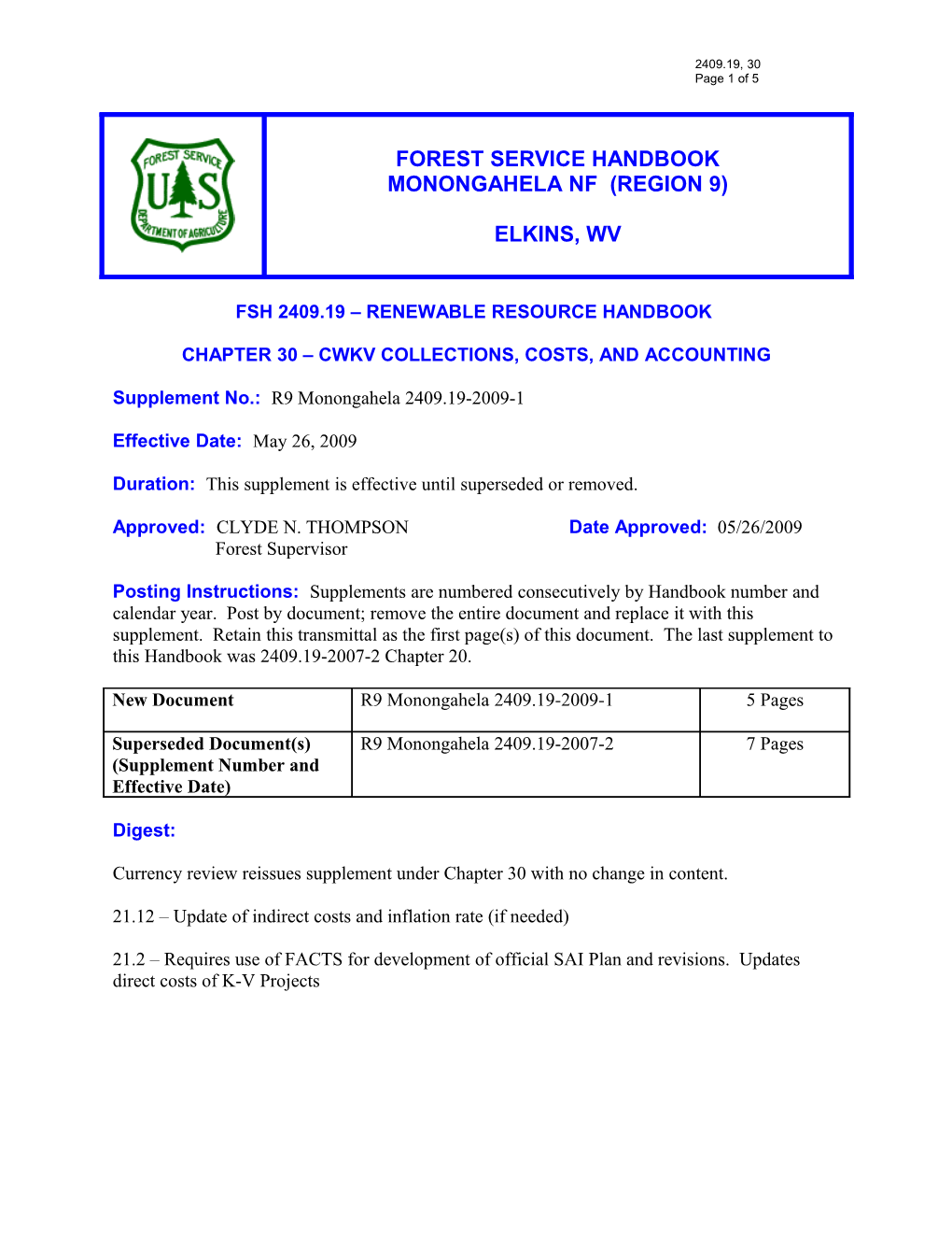 Fsh 2409.19 Renewable Resource Handbook