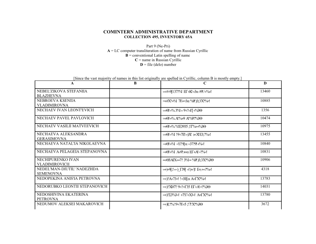 Admin Dept F495 Op65a Part 9