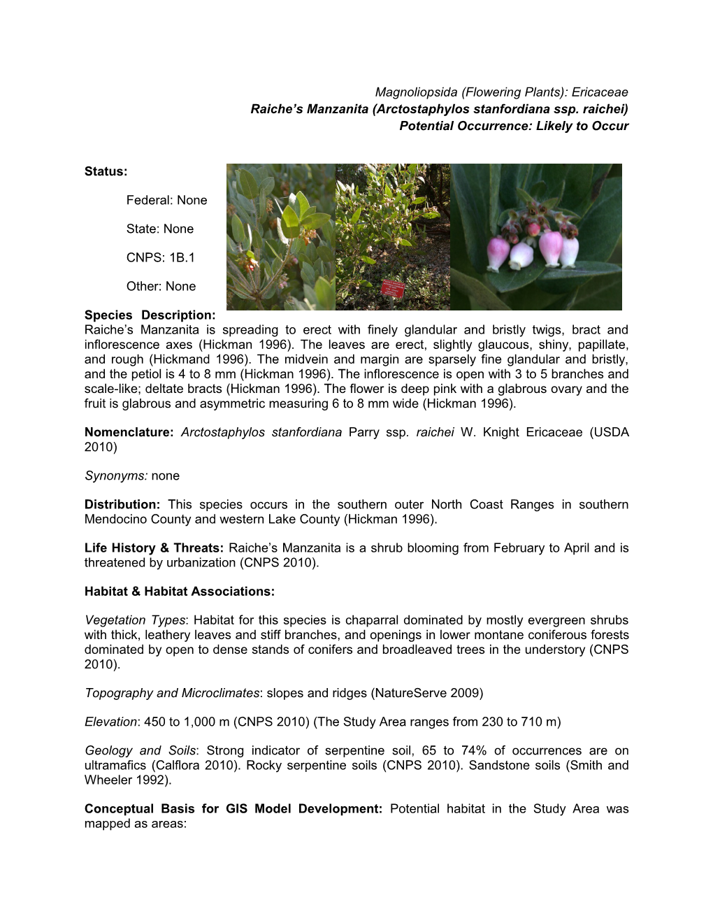 Magnoliopsida (Flowering Plants): Ericaceae