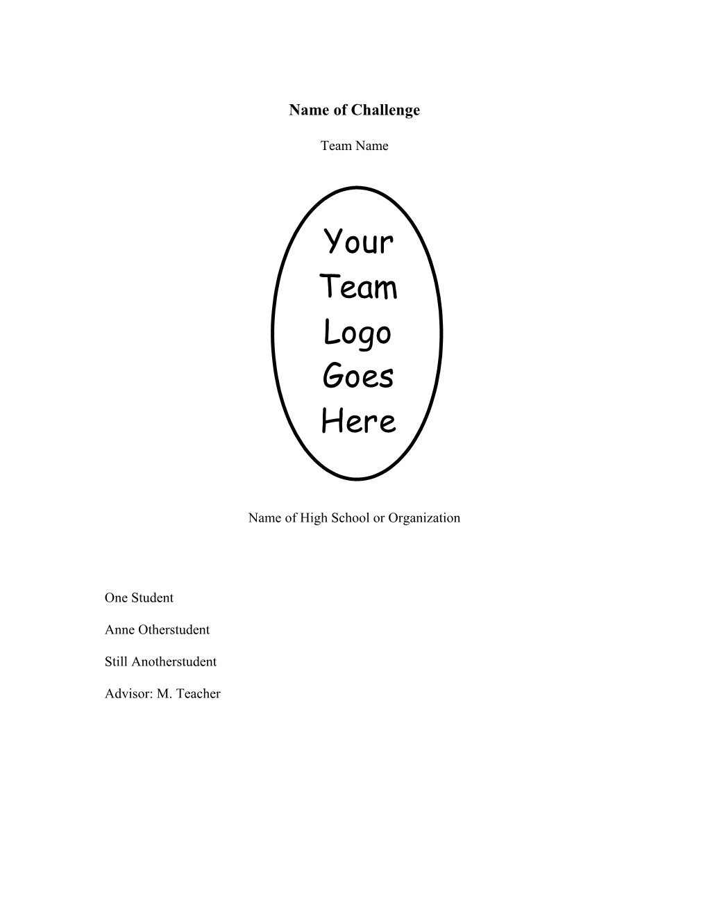 MEC High School Report Format