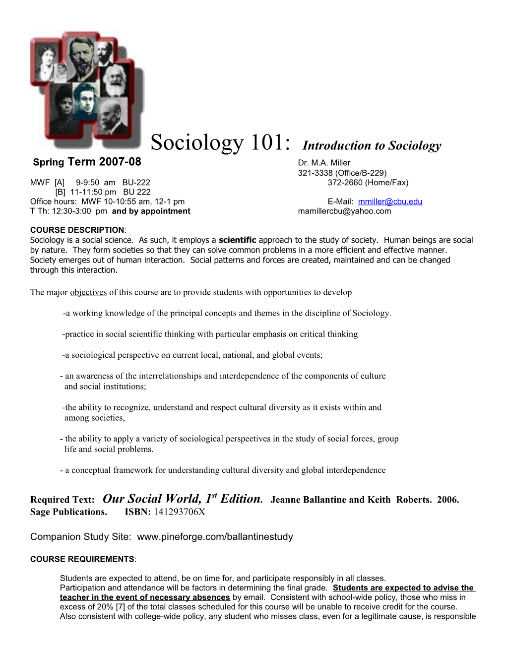 Soc 101: Introduction to Sociology