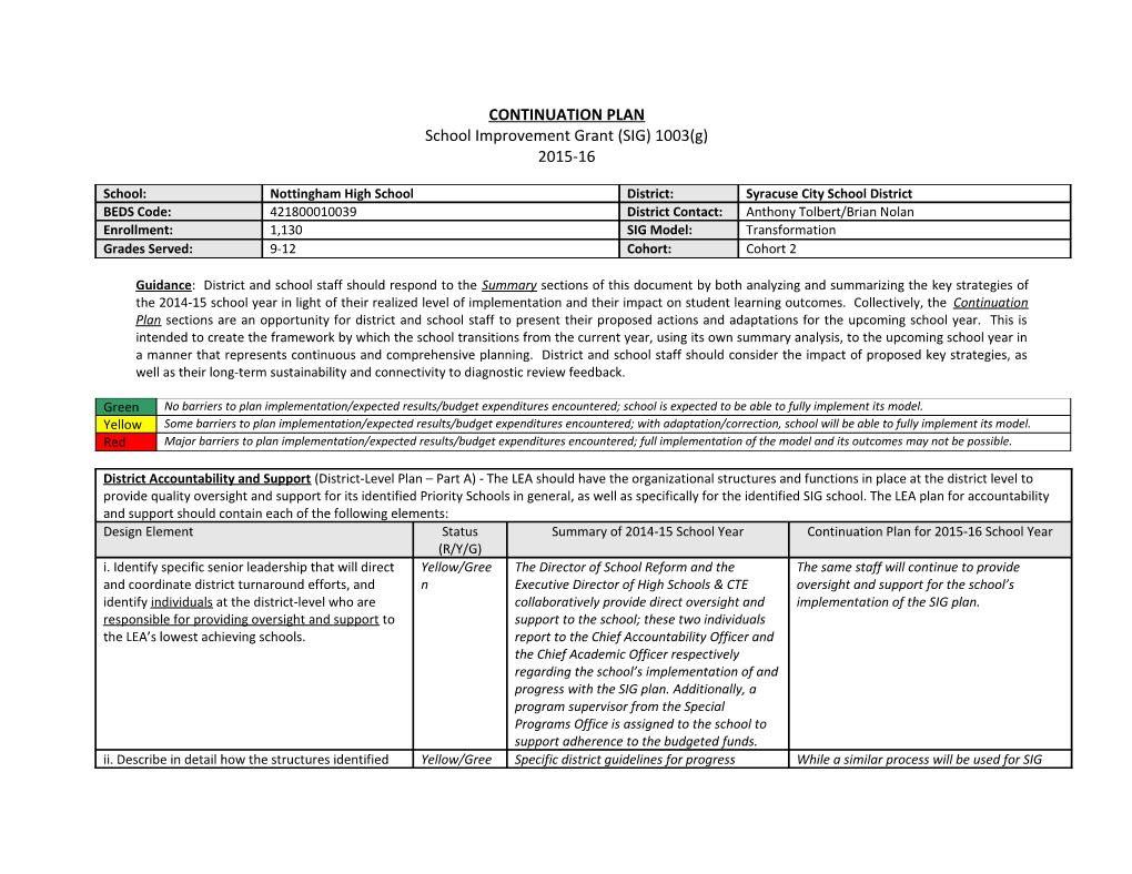 Project Plan and Timeline - the LEA/School Must Provide a Project Plan That Provides A