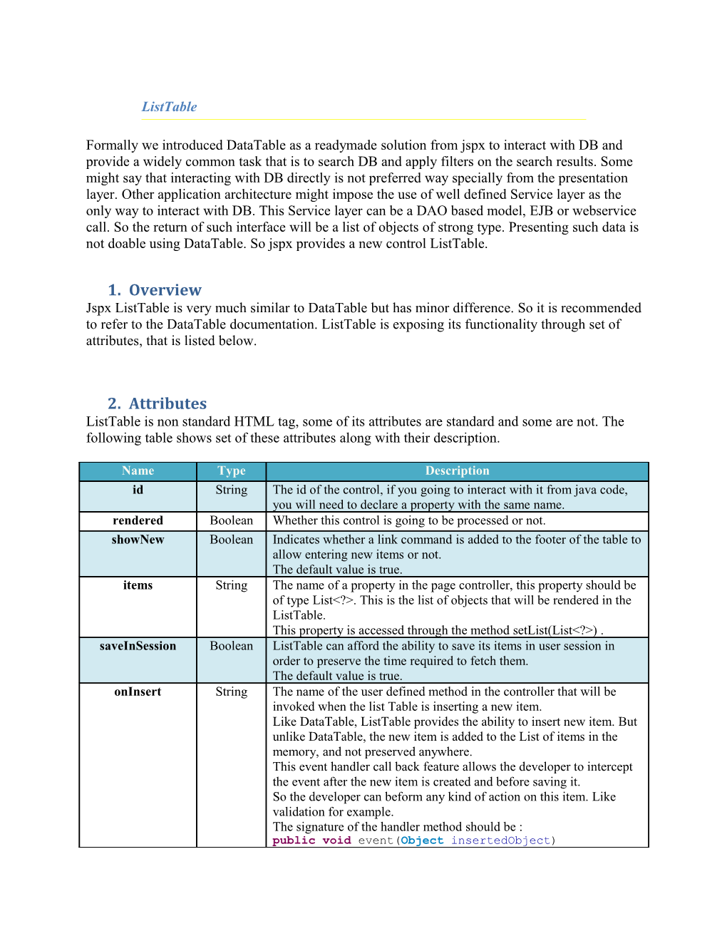 Formally We Introduced Datatable As a Readymade Solution from Jspx to Interact with DB