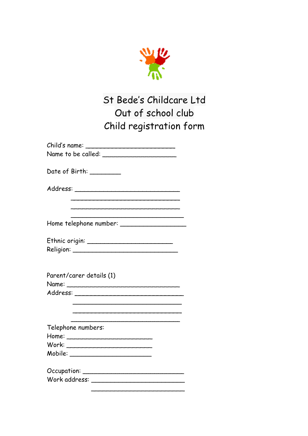St Bede S Childcare Ltd