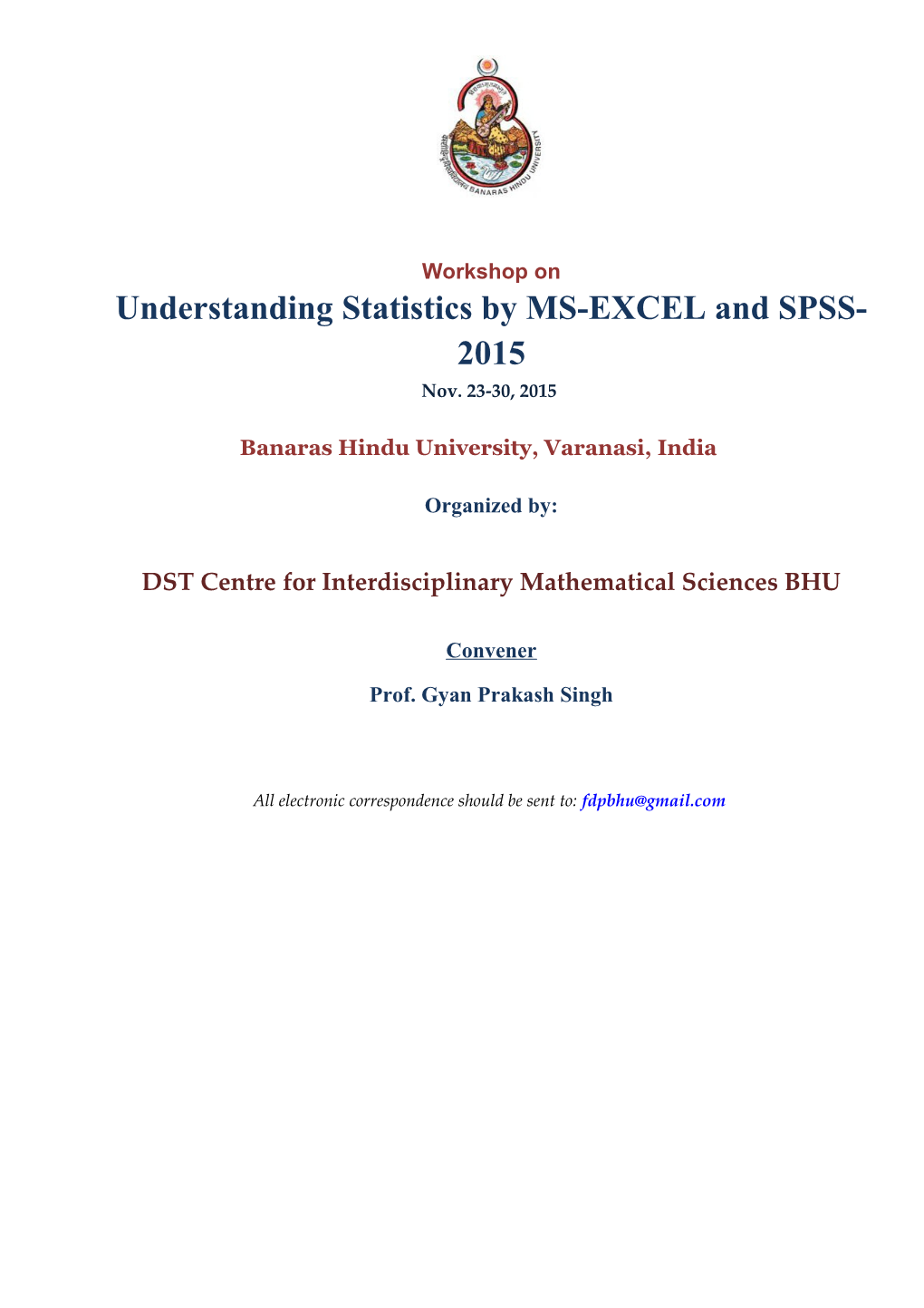 Understanding Statistics by MS-EXCEL and SPSS-2015