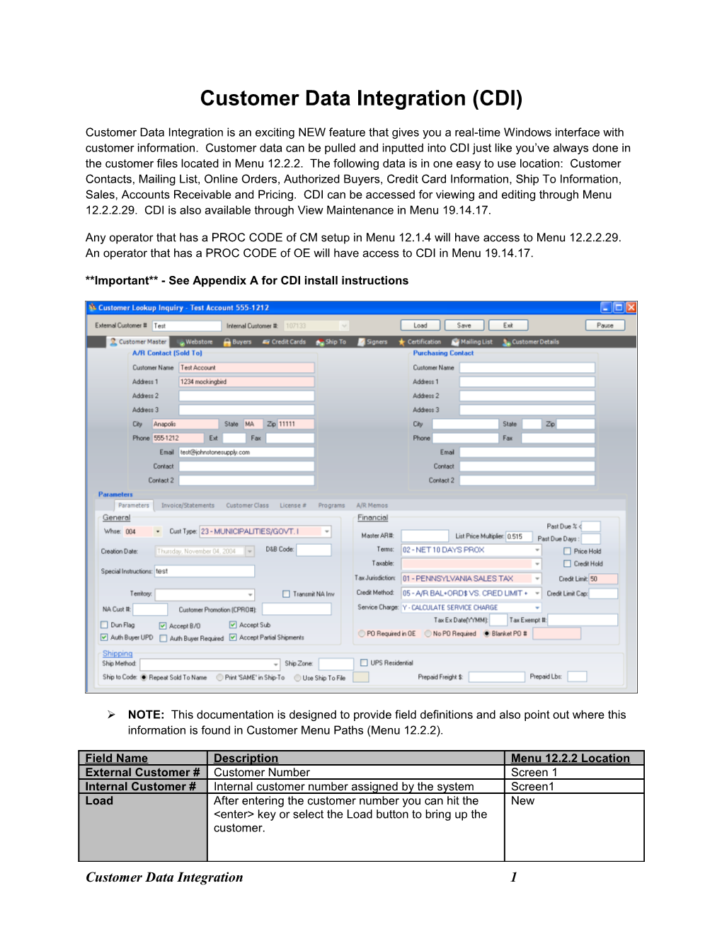 Customer Data Integration (CDI)