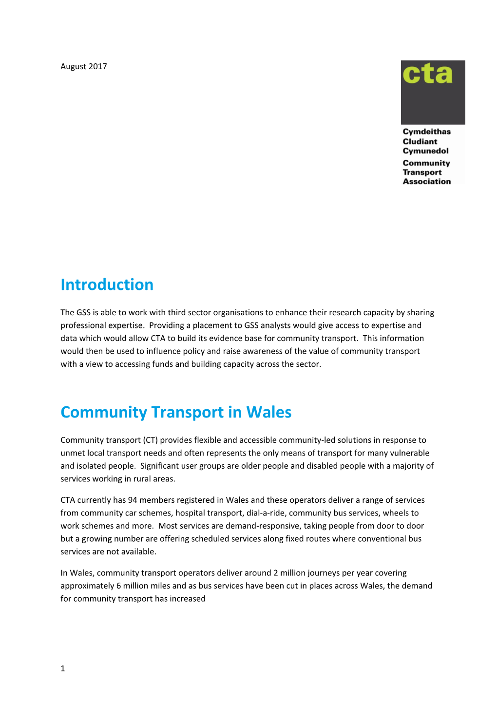 Community Transport in Wales