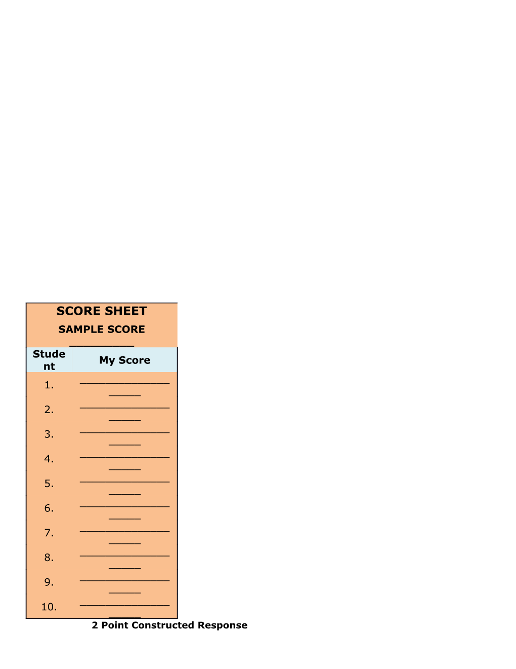 English MSL Practice Item