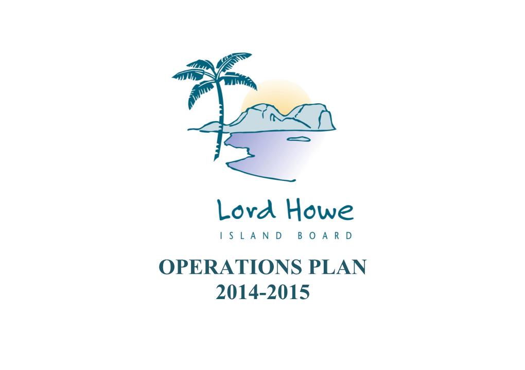 Operations Plan 2014-15
