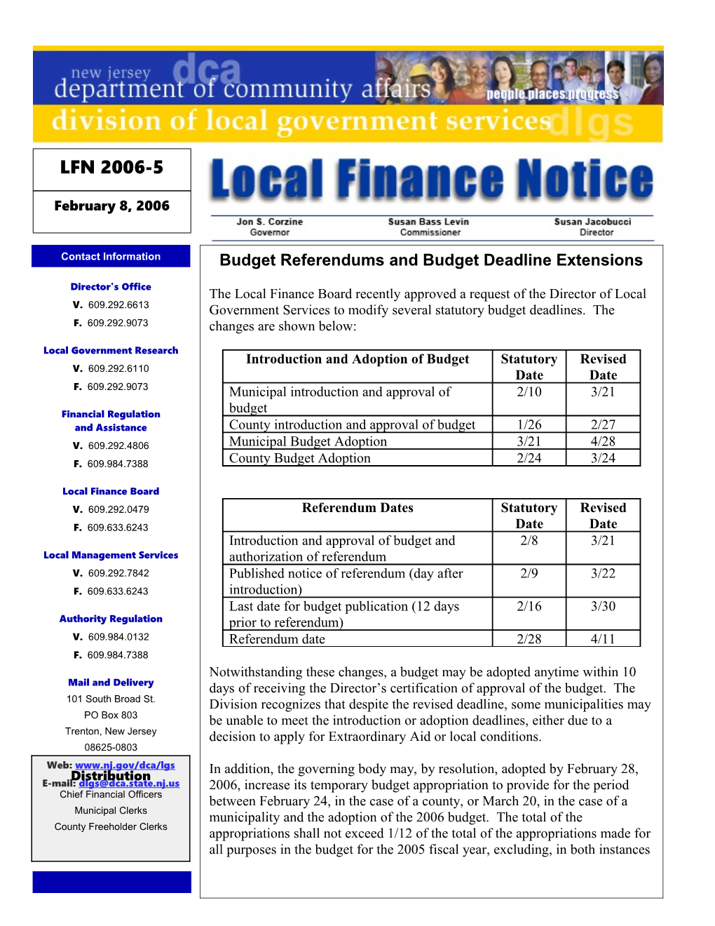 Local Finance Notice 2006-5February8, 2006Page 1