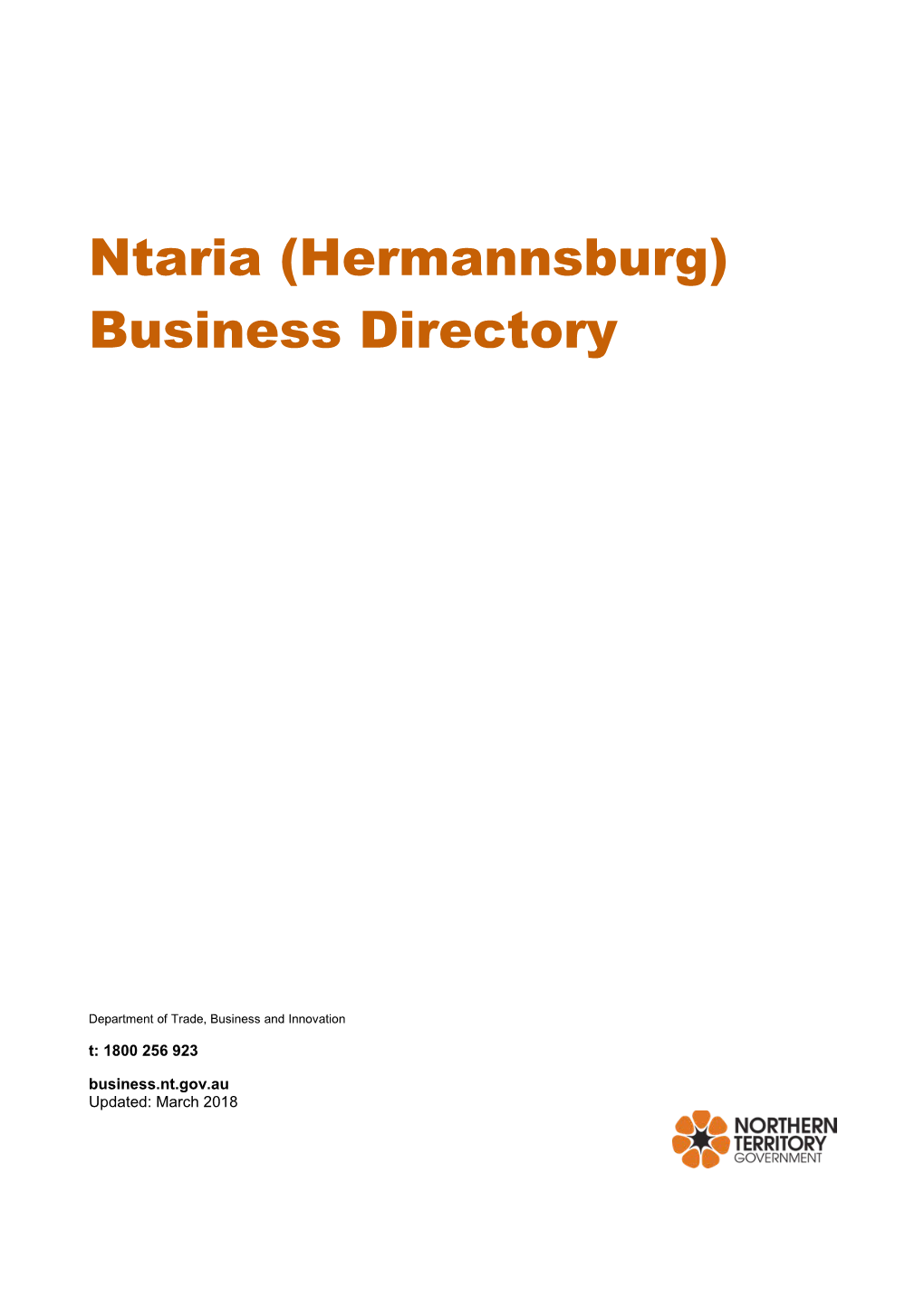 Ntaria (Hermannsburg) Business Directory
