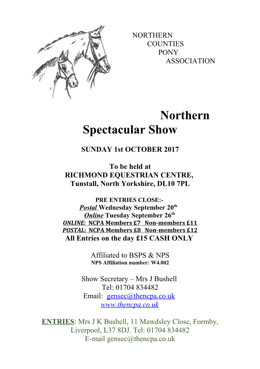 Northern Spectacular Show