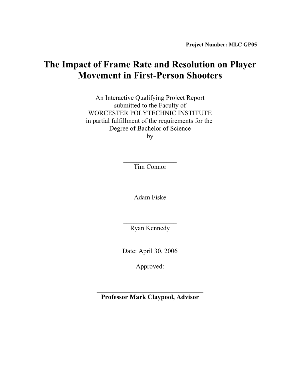 Effects of Display Settings on User Performance in First-Person Shooters