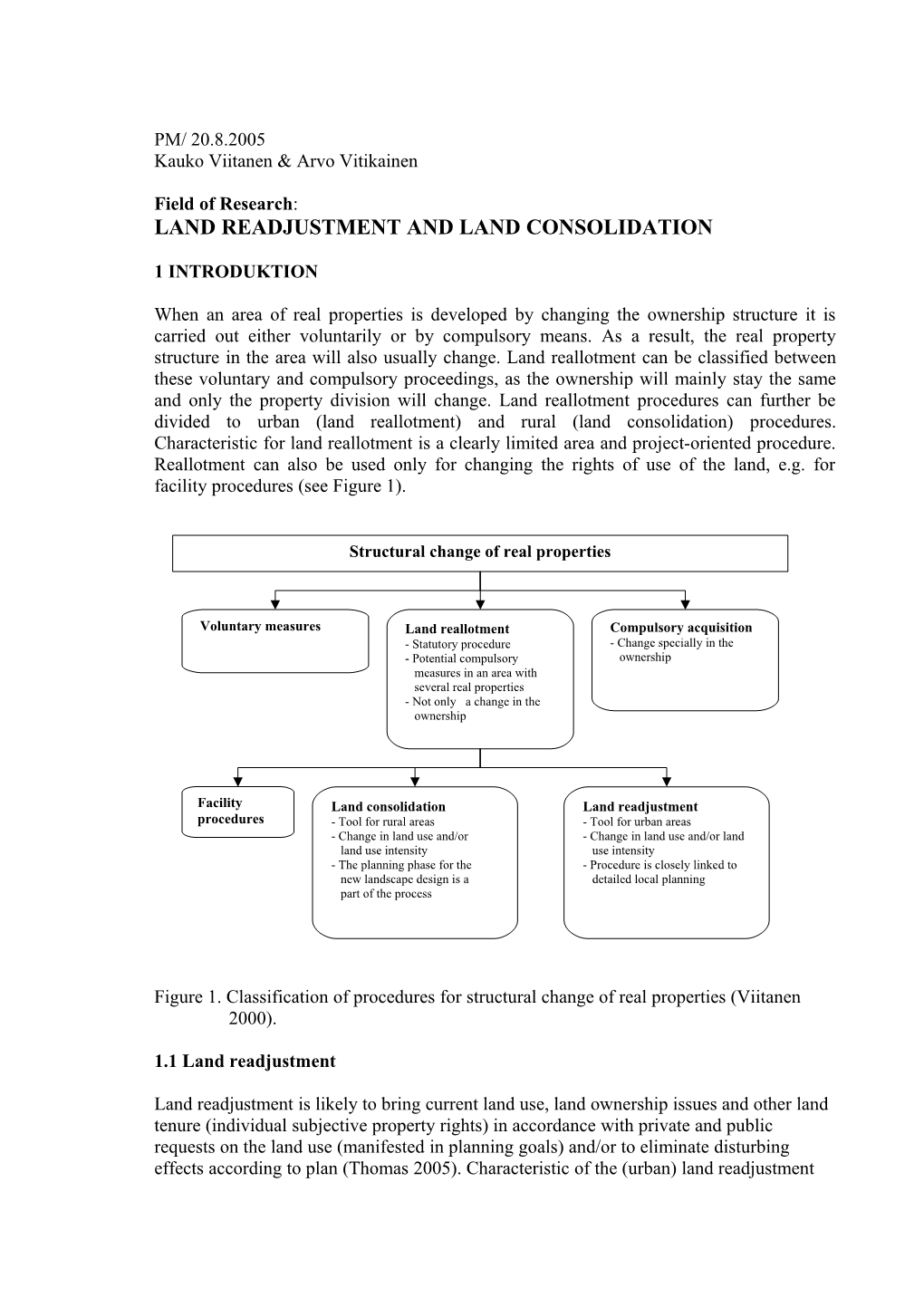 Land Readjustment and Land Consolidation