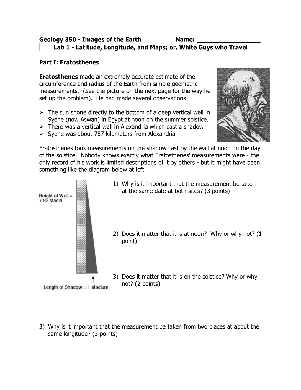 Geology 350 - Images of the Earth