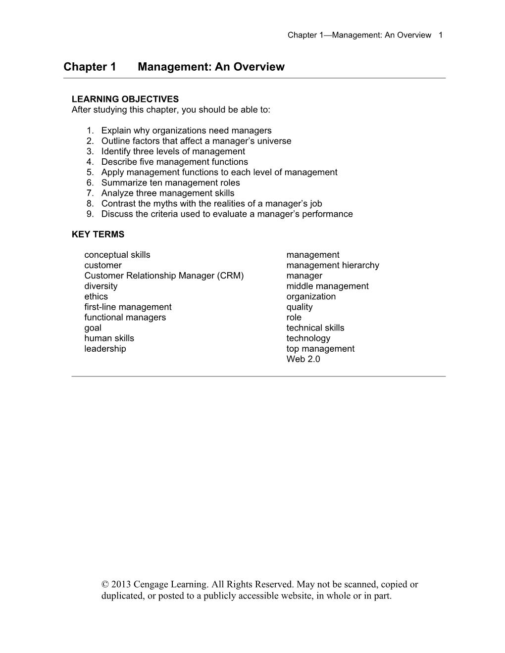 Chapter 1Management: an Overview