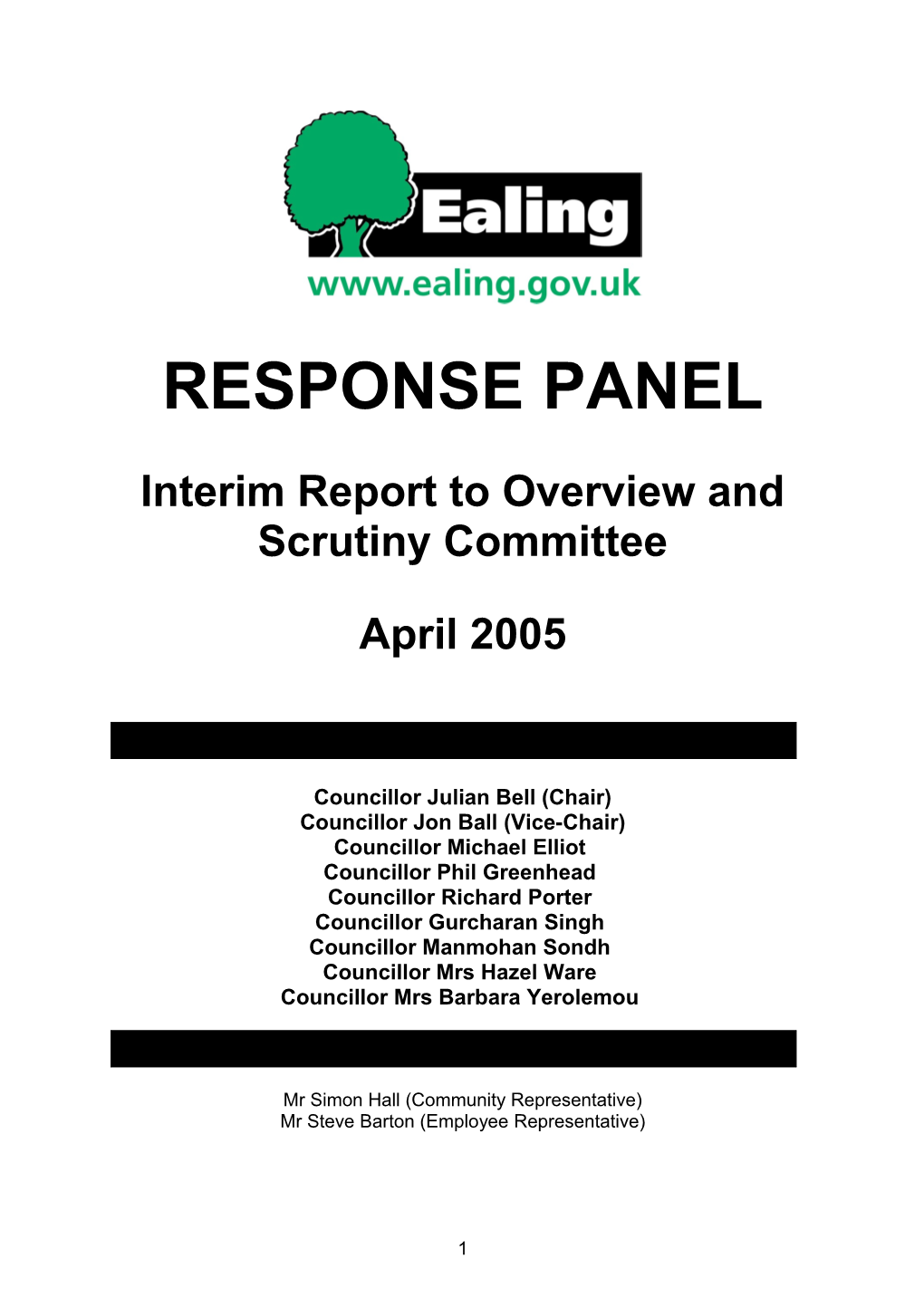 Interim Report to Overview and Scrutiny Committee