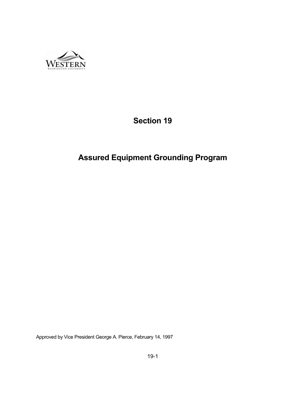Safety Information Book Assured Equipment Grounding Program