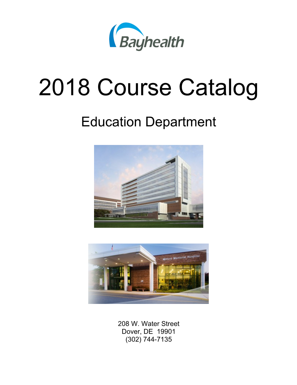 2018 Course Catalog