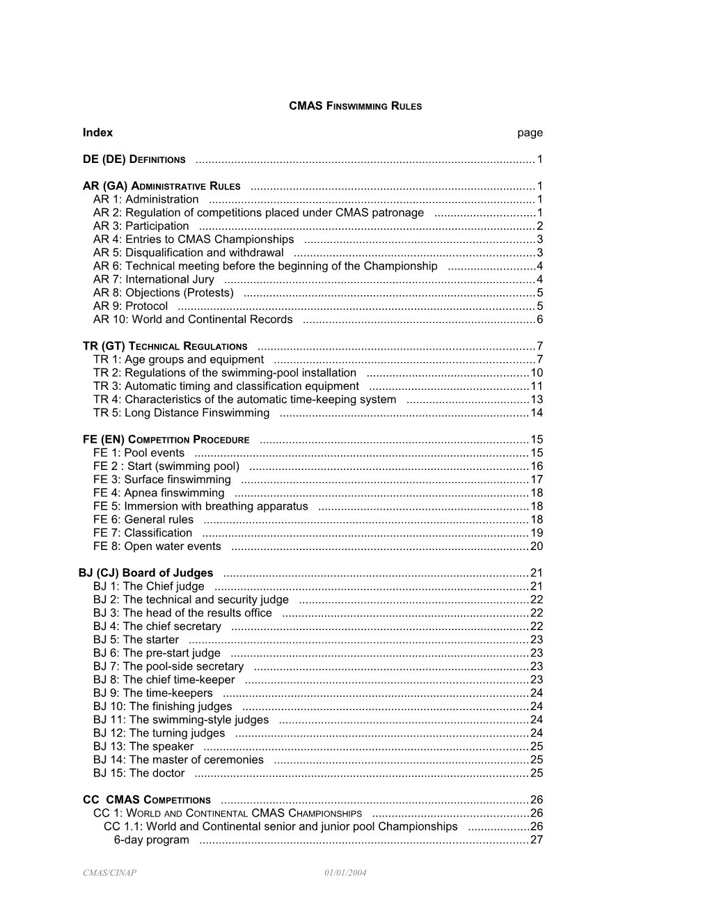 CMAS / FS Rules Translation by Gottfried N