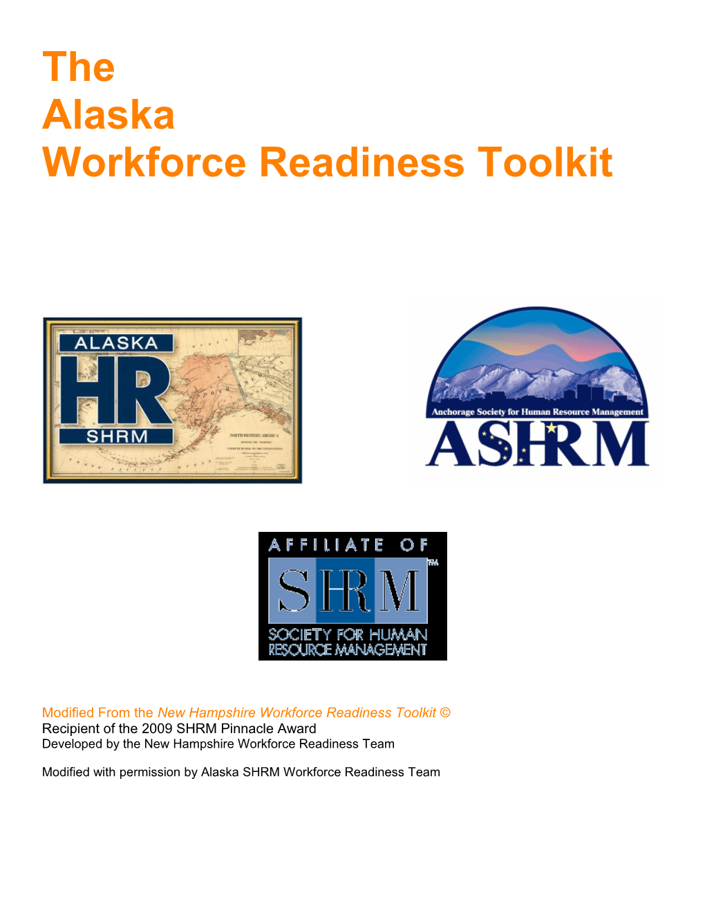 Modified from the New Hampshire Workforce Readiness Toolkit
