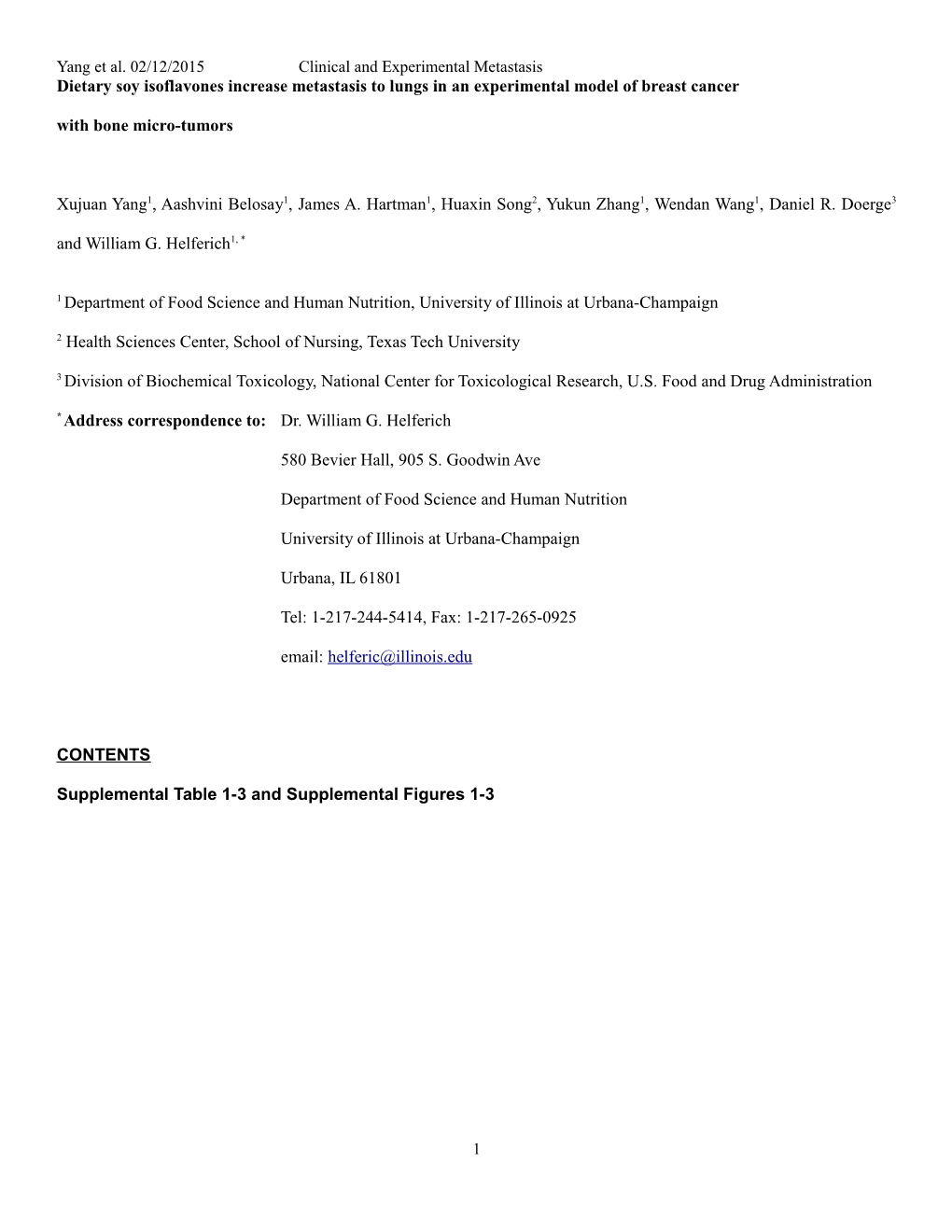 Dietary Soy Isoflavones Increase Metastasis to Lungs in an Experimental Model of Breast Cancer