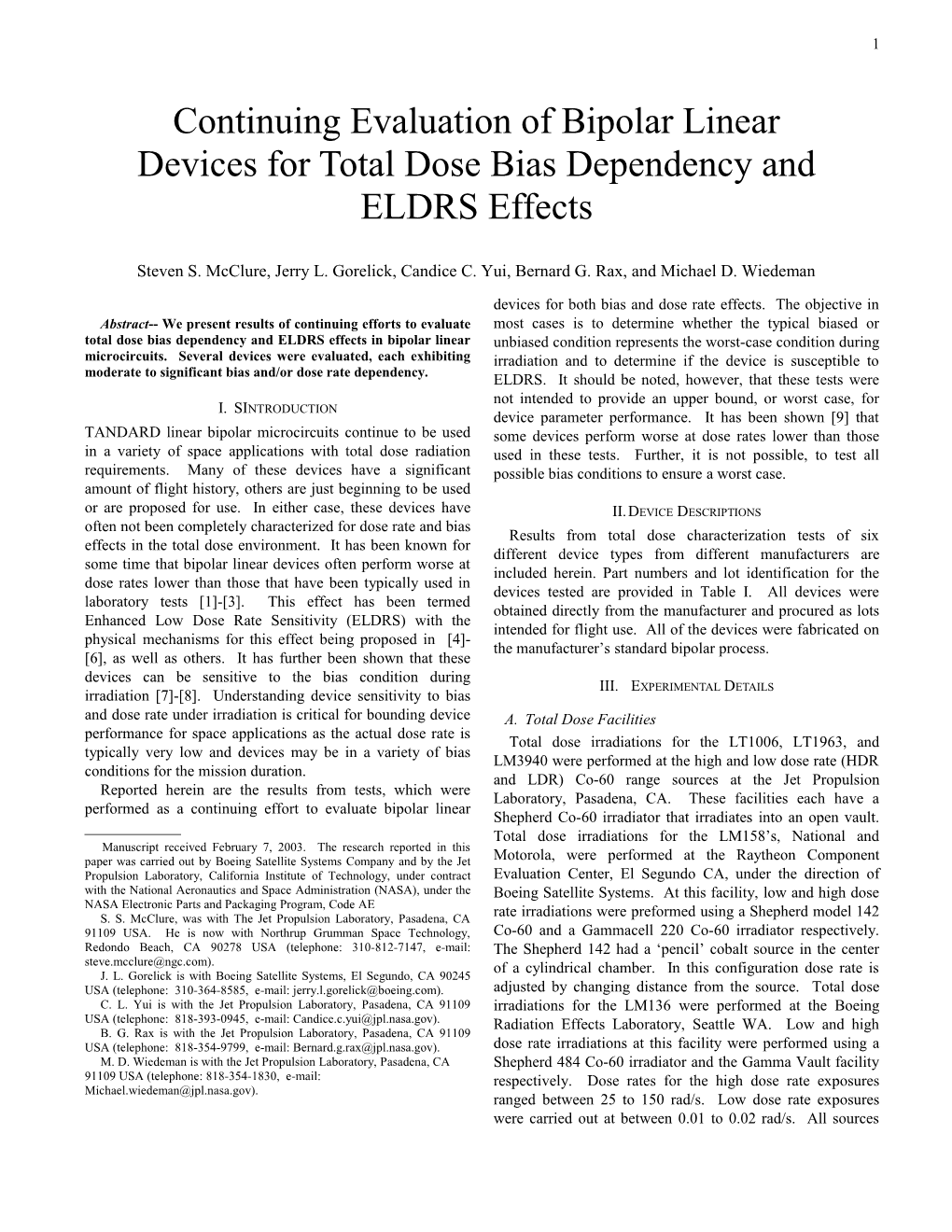Continuing Evaluation of Bipolar Linear Devices for Total Dose Bias Dependency and ELDRS Effects