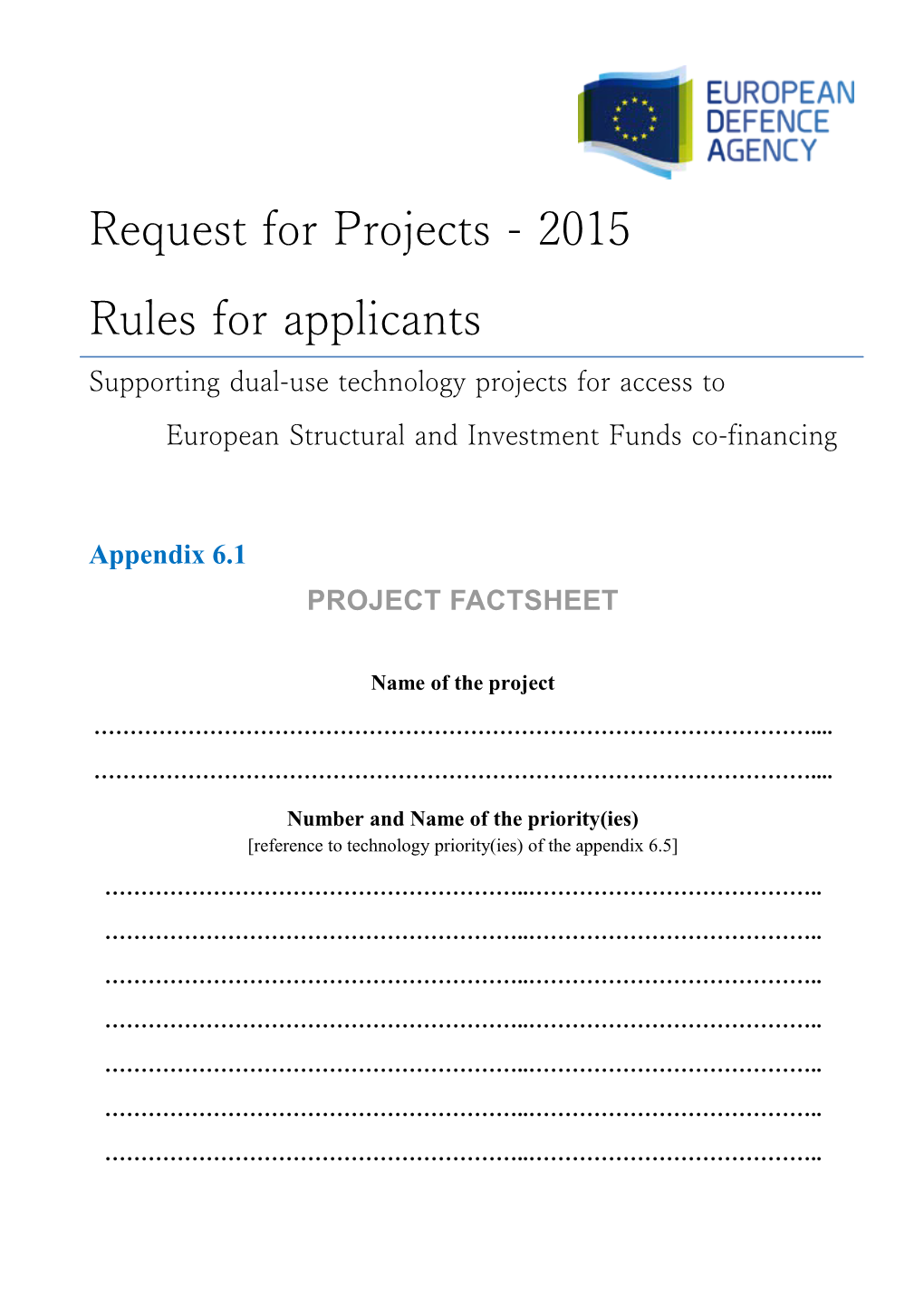 Number and Name of the Priority(Ies)