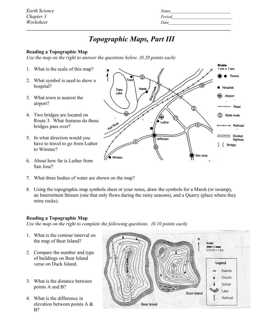 Topographic Maps, Part III