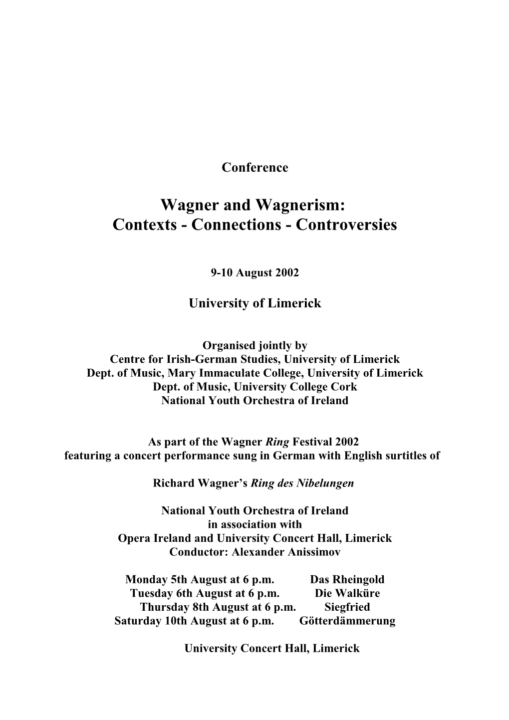 Wagner and Wagnerism