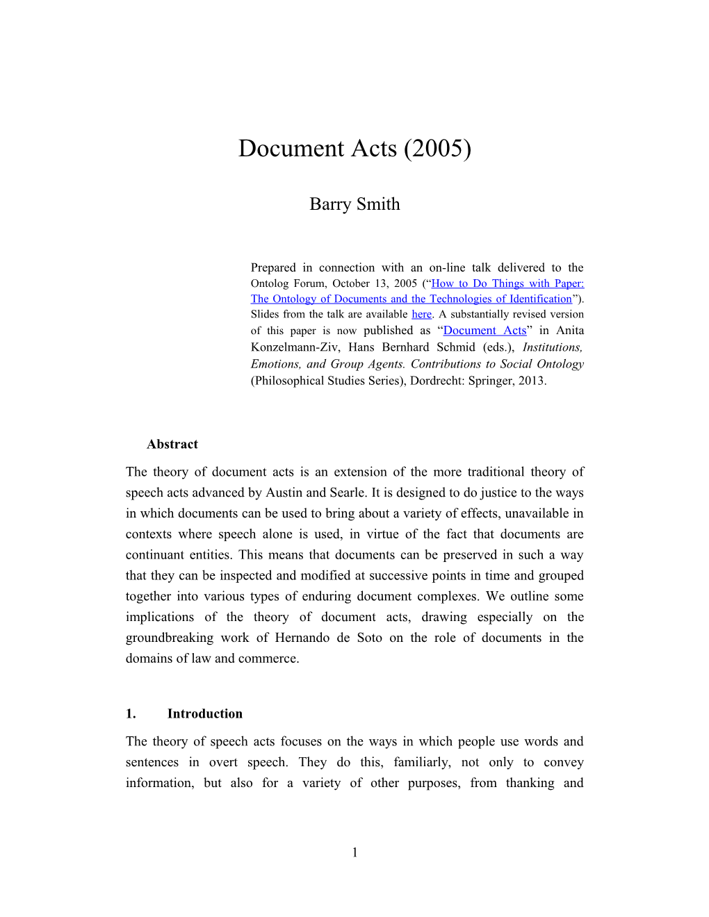 Document Acts (2005)