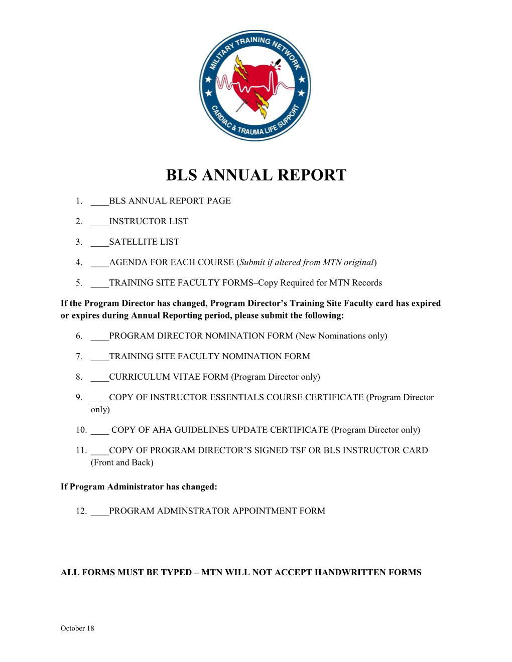 Bls Annual Report