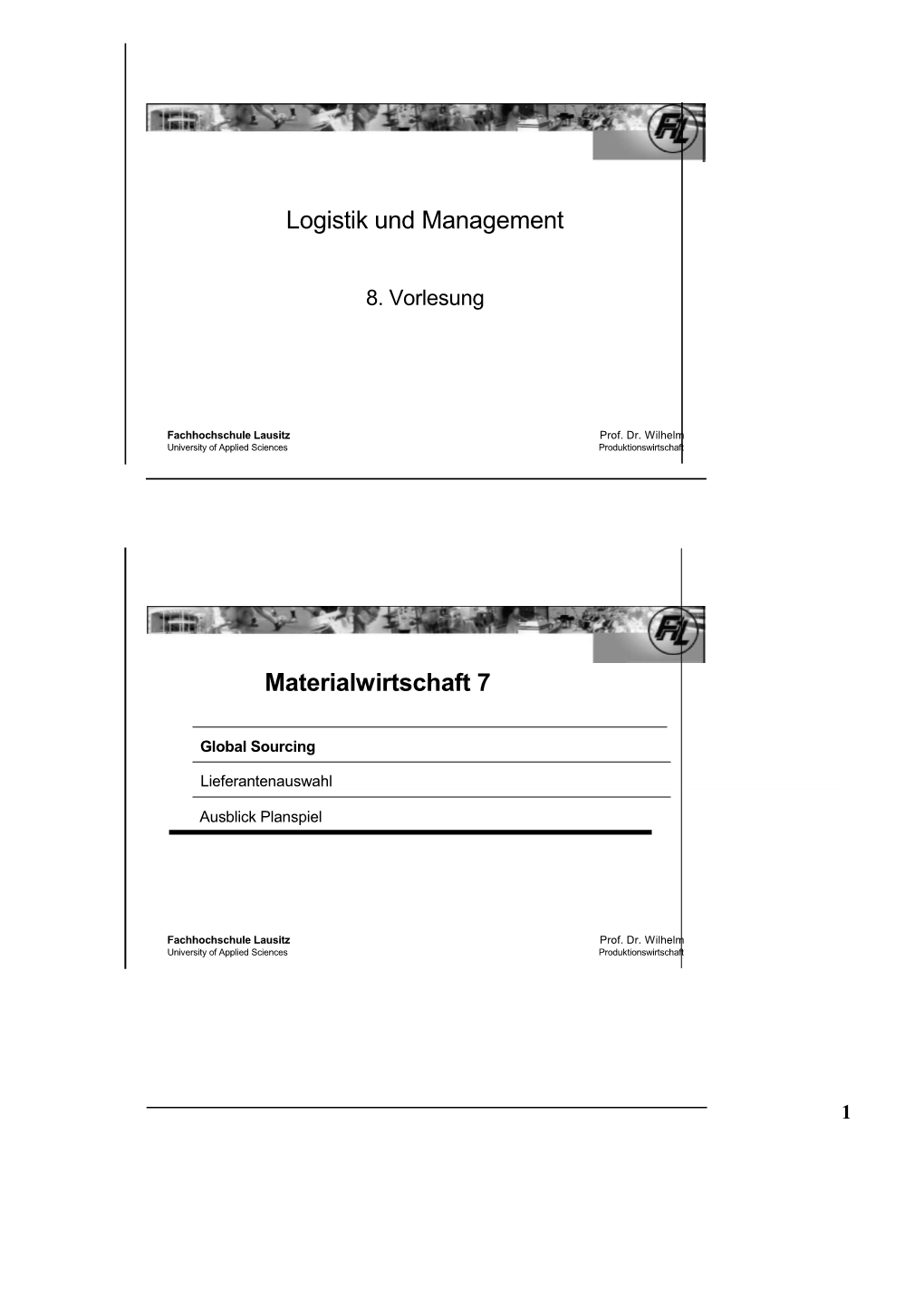 Logistik Und Management
